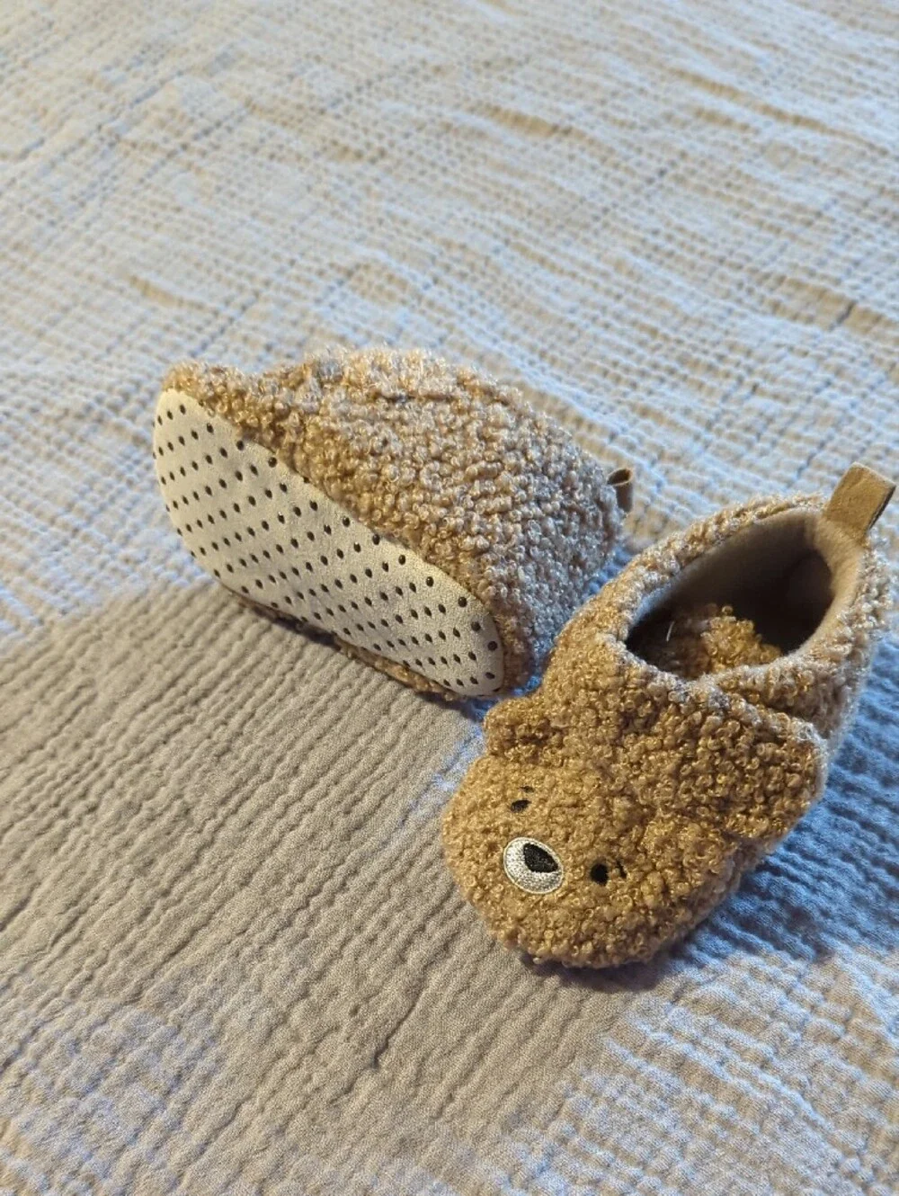 Brown Teddy Bear Baby Shoes